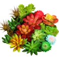 thumbnail image 1 of 18 Pieces Artificial Succulents Plants Assorted Unpotted Realistic Plants Fake Textured Succulent Picks for DIY Home Landscape Decorations - -, 1 of 7