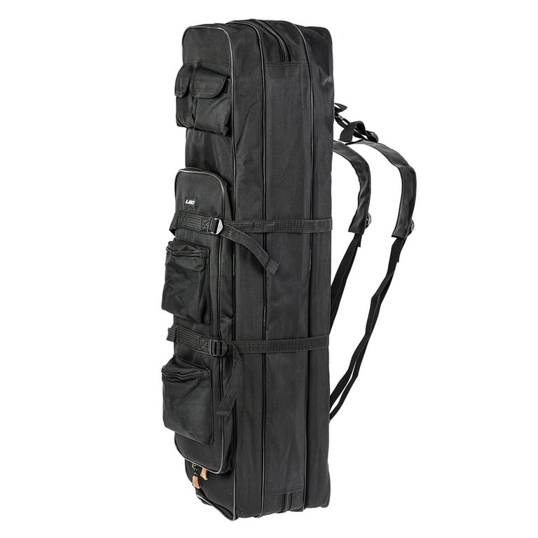 Leo Outdoor 3 Layer Fishing Bag 80cm100cm Fishing Rod Reel Carrier Bag  Fishing Pole Tackle Bag Carry Case Travel Bag 