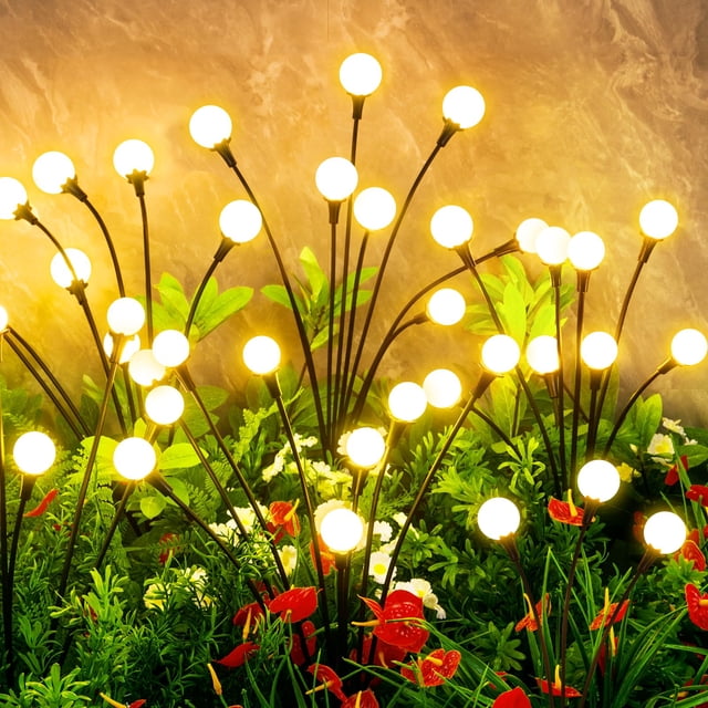 Luces solares VIGNUTO 32LED impermeables para jardín, 4 paquetes