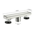 thumbnail image 2 of JERFIT 12" Linear Shower Drain Channel with Tile Insert, Brushed Nickel, Premium 304 Stainless Steel, Anti-Clog Hair Strainer, Adjustable Leveling Feet for Easy Installation, 2 of 10
