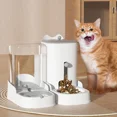 thumbnail image 3 of Pet Feeder Automatic Waterer Large Capacity Dog ​​and Cat Gravity Food Feeder Gravity Waterer Combination Bowl Cat Accessories (gray water), 3 of 7