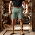 thumbnail image 2 of Trgacdwlo Men Cargo Shorts Multi Pockets Elastic Waist Mens Athletic Shorts Hiking Running Summer Quick Dry Mens Shorts Casual Gray S, 2 of 9