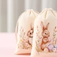 thumbnail image 7 of Jiibva 6Pcs Easter Burlap Bag, Drawstring Gift Bag, Easter Bunny Rabbit Linen Jute Bag Hunt Bag Party Favor Bag Snack Pack Bags for Easter Birthday Treats Goodie, 7 of 7