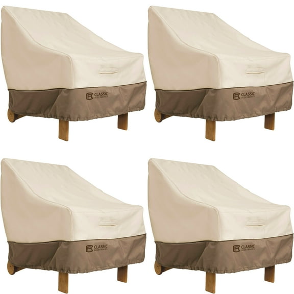 Classic Accessories Veranda Adirondack Patio Chair Cover 4-Pack Bundle