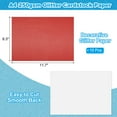 thumbnail image 2 of Uxcell Papier Cartonné Pailleté, Papier Scintillant 250 G/m2 Lot de 10 Format A4 Rouge Vif, 2 of 6