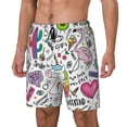 thumbnail image 2 of Daiia Fun Animal with Unicorn Mens Swim Trunks Swim Shorts Quick Dry Swim Shorts with Mesh Lining Pockets-X-Large, 2 of 9