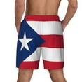 thumbnail image 2 of Men's 2 in 1 Swim Trunks with Compression Liner Puerto-Rico-Flag Quick Dry Beach Shorts, 2 of 6