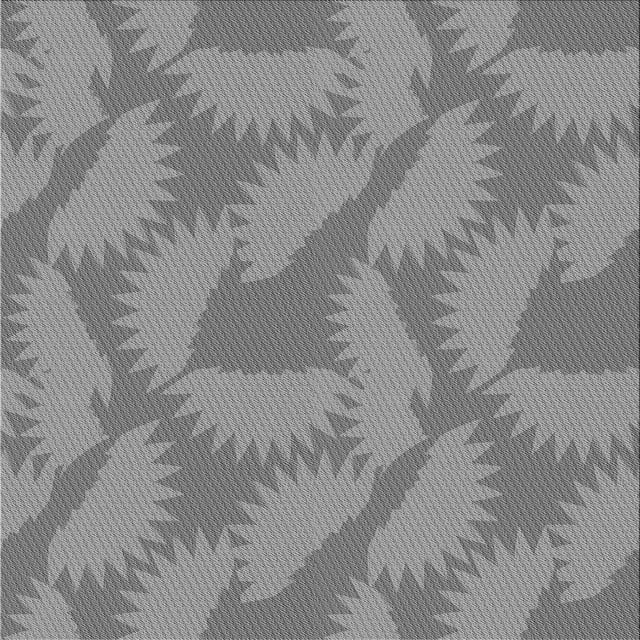 Ahgly Company Tapis d'Intérieur Lavable en Machine Carré Gris Fumé Transitionnel, 5 Pieds Carré