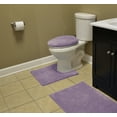 thumbnail image 2 of Sheridan Washable Nylon Bath Rug Set, 3 Piece Set (21"x34" Bath Rug, Contour Rug, & Toilet Lid) Purple, 2 of 5