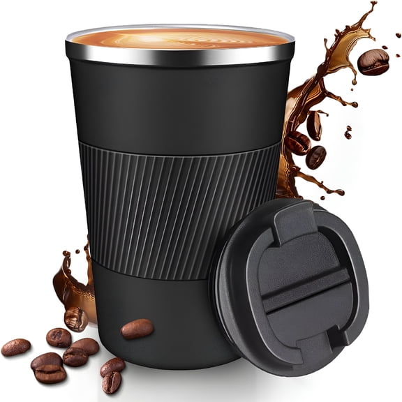 ACDANC 12 Oz Insulated Travel Coffee Mug with Spill-Proof Lid, Stainless Steel Tumbler for Hot & Cold Drinks, Car & Camping