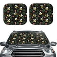 thumbnail image 2 of Disketp 2 Piece Bees Pattern Windshield Sunshades,Folding Windshield Sun Shade For Car Suv Trucks Sedan,Blocks Uv Rays Sun Visor Protector-Small, 2 of 7