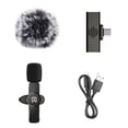 thumbnail image 2 of Micrófono de computadora en vivo Streaming Vlogging Video Chat Clip-on Bluetooth Compatible con Solapa Mic Mic Auto Par 360 grados Pickup Type 3 Eigraketly EL005606-03B, 2 of 7
