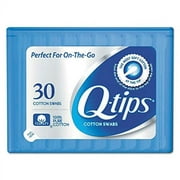 Q-tips Swabs Purse Pack 30 Each (Pack of 36)
