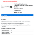 thumbnail image 2 of Fuel Pump Relay Connector - Compatible with 1993 - 1994 Chevrolet Cavalier - AC Delco, 2 of 2