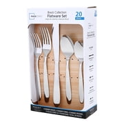 Mainstays Breck 20-Piece Stainless Steel Flatware Set, Service for 4