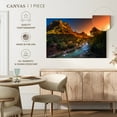 thumbnail image 5 of Elephant Stock Zion National Park River Wall Art - Horizontal Canvas Wall Art - Living Room Wall Decor - Nature Canvas - Orange And Blue Decor - 12" x 8", 5 of 8