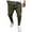 Green, variant on Aayomet Men's Sweatpants Mens Jogger Sport Pants, Casual Zipper Gym Workout Sweatpants Pockets,Khaki M