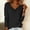 Black Tops, variant on CUSTG Women Casual Shirts Summer Solid Color Blouses For Dressy Cowl Neck Long Sleeve Eyelet Elegant School Work 2026 Shirts Cozy Tops