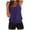 Purple, variant on Women's Tankini Bathing Suits Sport Athletic Two Piece Swimsuits for Women Loose Tank Top with Shorts Swimwear Sky Blue M