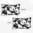 thumbnail image 4 of Naloa Seamless Pattern Cute Panda Pillowcase, Throw Pillowcase, Wrinkle-Free, Stain-Resistant with Hidden Zipper for Bedroom Sofa - 20"x30", 4 of 9
