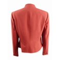 thumbnail image 2 of Nine West Womens Collarless Blazer Jacket, Orange, 4, 2 of 2