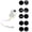 10 Projection Films, variant on Dynamic Rotating LED Projector Light, Plug and Play HD Holographic Night Light Projector, 360° Rotating Ocean Wave Night Projection Night Light for Meditation, Bedroom, Home