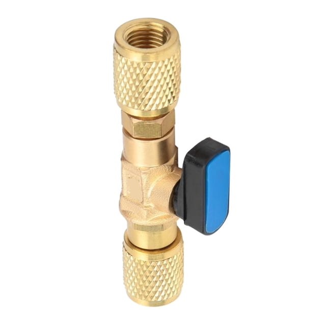 Valve de Réfrigération en Laiton Adaptateur Connecteur de Vide de Conditionnement Précision de Pression, Longue Durée