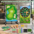 Golf Chipping Game Set with Double-sided Hitting Mat and Multi-game ...
