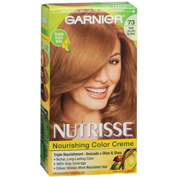 Garnier Nutrisse Haircolor - 73 Honeydip (Dark Golden Blonde) 1 Each (Pack of 3)