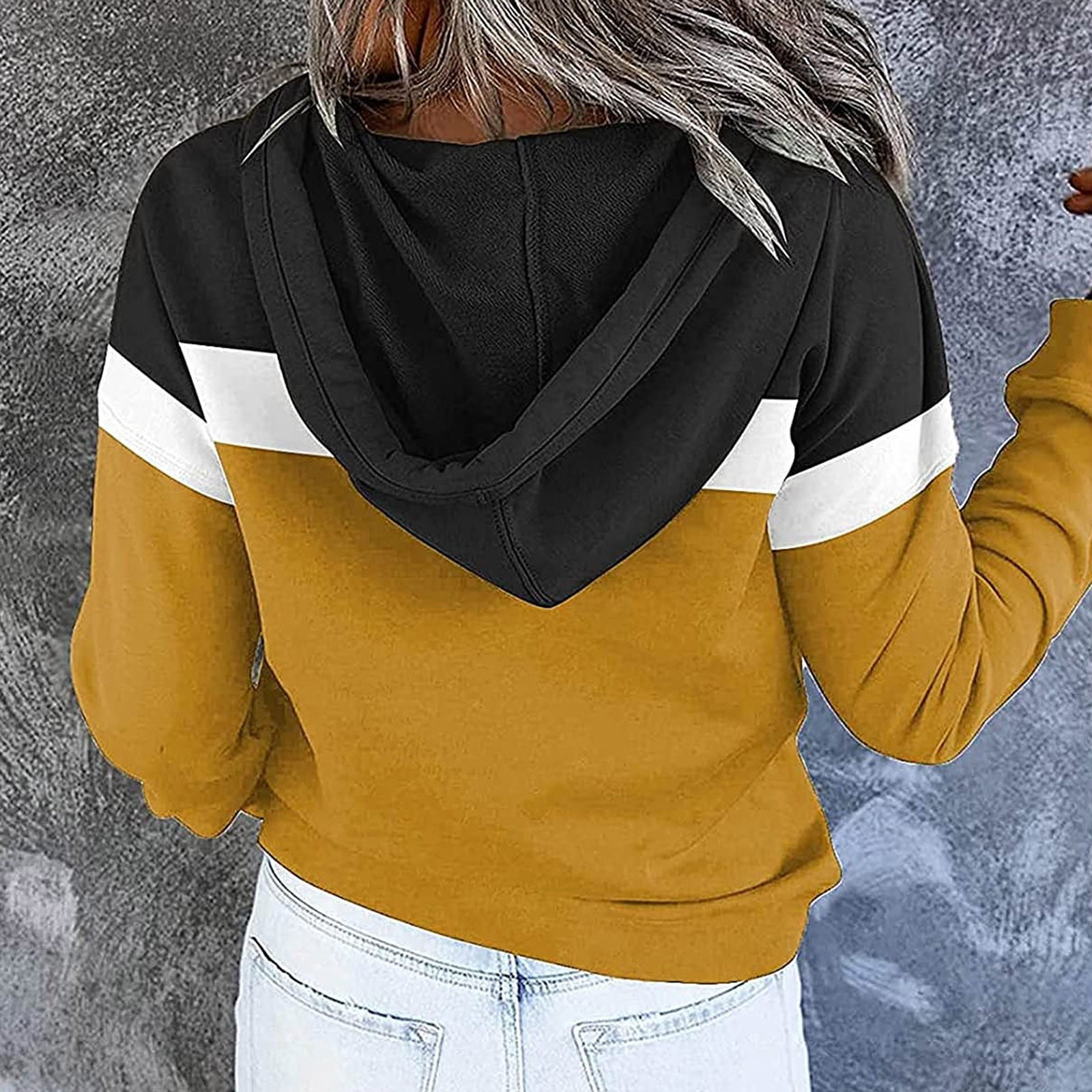 Sweat à Capuche Boutonné Femme – Manches Longues, Poche – Pull Confortable Décontracté