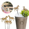 thumbnail image 2 of Set Of 3, Horse Drink Stirrers Swizzle Sticks For Cocktails, Swizzle Sticks, Reusable Horse Drink Stirrers，Coffee Beverage Party Bar Weddings Events, 2 of 5