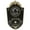 Black, variant on Yajisi Halloween One-Eyed Doorbell Decoration Black Eyeball Prop with Spooky Sounds & Lights 7.1x4.3in