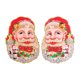 thumbnail image 1 of Yuarrent Paquete de 2 pegatinas de Navidad autoadhesivas para fiesta de Navidad, vacaciones, Papá Noel, calcomanías para el hogar, Bar, Hotel, Kits de decoración para fiestas L Yuarrent HA070079-02, 1 of 6