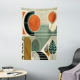 thumbnail image 2 of Ambesonne Monstera Tapestry Wall Hanging, Abstract Boho Mid Century, 40"x60", Burnt Orange Pale Khaki, 2 of 3