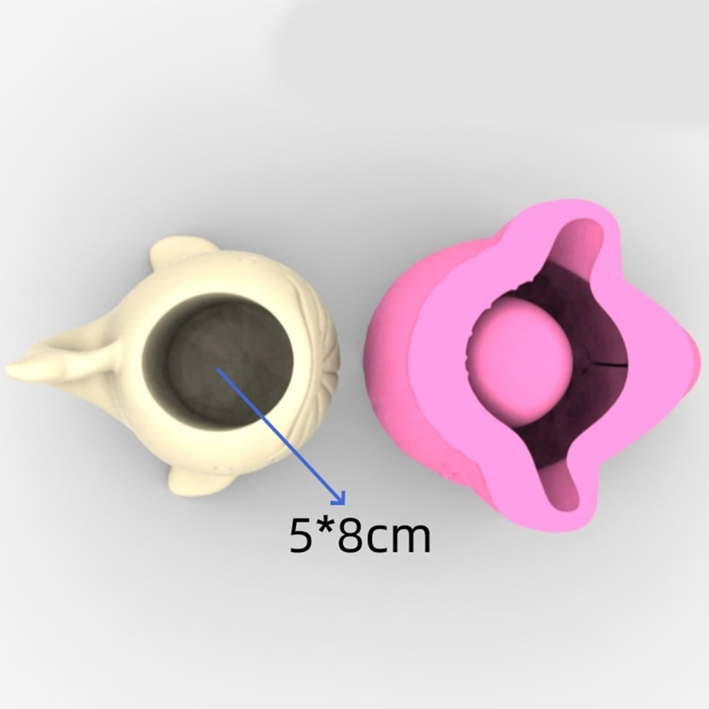 Aurgiarme MultiPurpose Silicone Pots Mold Whale Shape Resin Art Pen Holder Moulds Suitable for Crafting Concrete Vases
