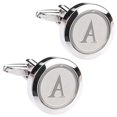 thumbnail image 1 of Lishi Boutons de Manchette Initiaux en Acier Inoxydable - A2 Paires, 1 of 5