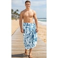thumbnail image 3 of HAPPY BAY Men's Standard Swimsuits Sarong Pareo Beach Wrap One size Cobalt, Multi Summer Vacation Party, 3 of 5