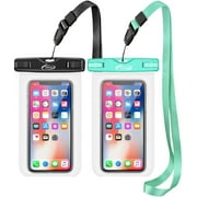 AiRunTech Waterproof Case, 2Pack IPX8 Waterproof Phone Pouch, Dustproof Dry Bag for iPhone XS/XS Max/XR/X/8/8 Plus/7/7