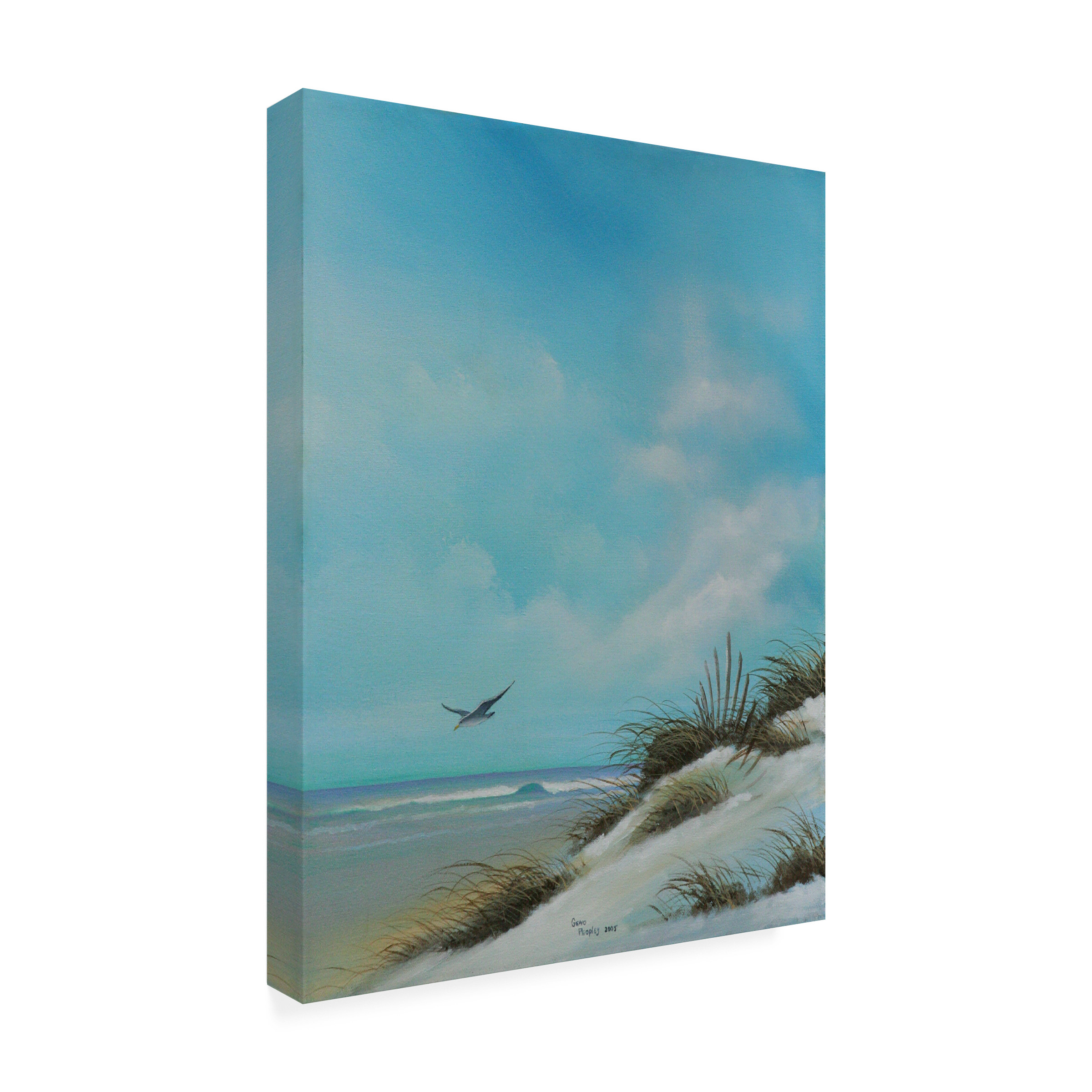Trademark Fine Art 'Beach 2' Canvas Art by Geno Peoples