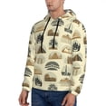 thumbnail image 2 of Hoodies for Men - Vintage Stamps Pattern Long Sleeve Comfrt Men'S Fashion Hoodies & Sweatshirts, Sweatshirts for Men Hoodies Pullover Clothing Clothes with Pouch, 2 of 7