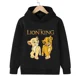 thumbnail image 4 of Sudadera con capucha con estampado de dibujos animados de animales del rey león Simba para niños y niñas, camisetas de manga larga, 4 of 5