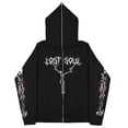 thumbnail image 2 of Sudaderas oscuras europeas y americanas para hombres y mujeres, sudaderas con capucha, parejas góticas, sudaderas Harajuku con cremallera de gran tamaño, 2023, 2 of 5