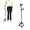 Black, variant on KMINA - Crutches for Adults with 4 Legs, Stable Base, Parkinson - Made in Europe