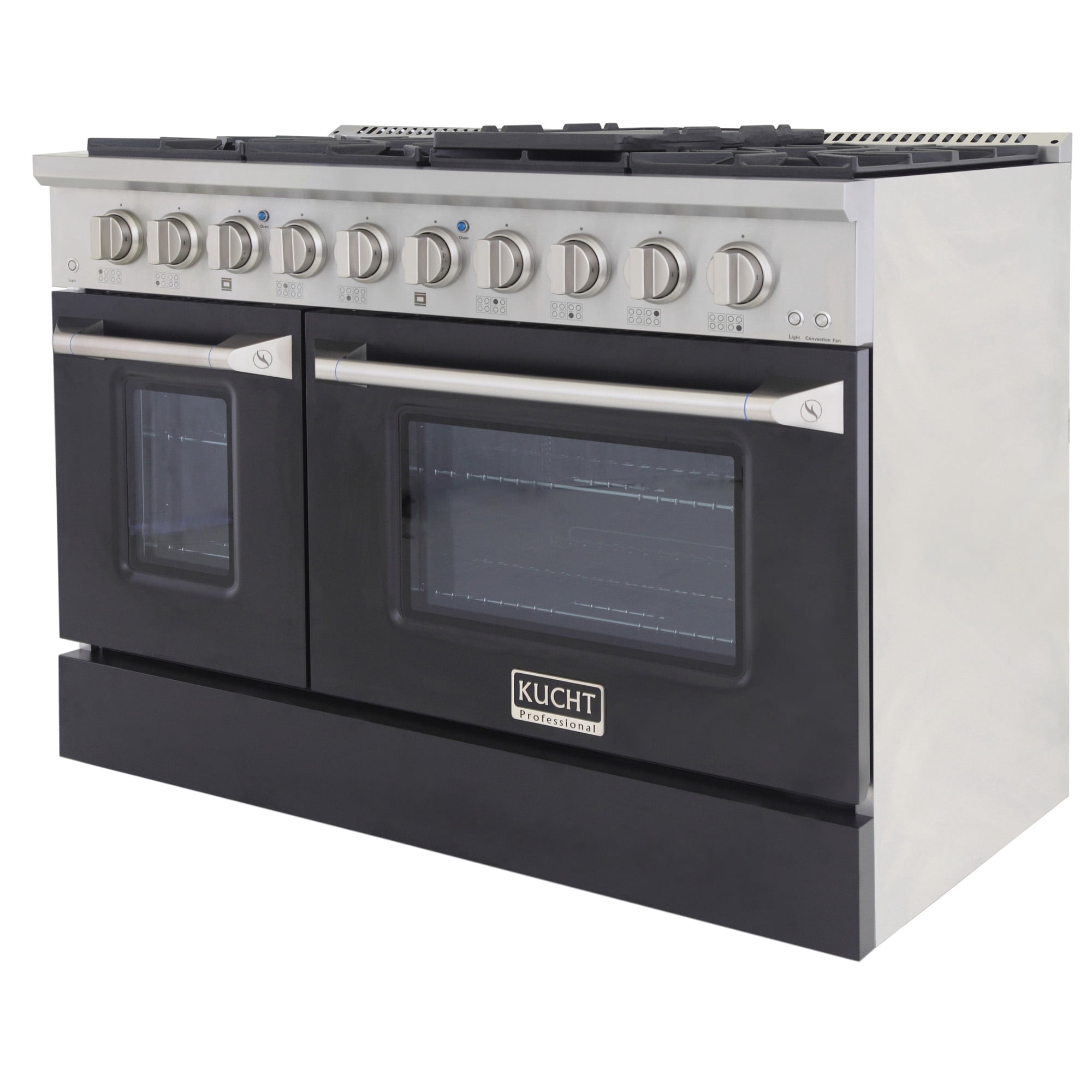 48 in. 6.7 cu. ft. Dual Fuel Range for Natural Gas in Black