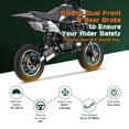 thumbnail image 6 of Arshin 50cc 4-Stroke Gas Dirt Bike - 20 MPH Max Speed,Disc Brakes,Perfect Youth & Adult Beginner Pit Bike(Black), 6 of 9
