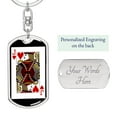 thumbnail image 2 of Jack Of Hearts Keychain Dog Tag Stainless Steel or 18k Gold, 2 of 16