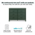 thumbnail image 5 of DaVinci Charlie 6-Drawer Double Dresser in Forest Green, 5 of 9
