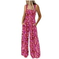 thumbnail image 2 of Combinaison Sans Manches Imprimée à Poches Jambes Larges pour Femmes, 2 of 8