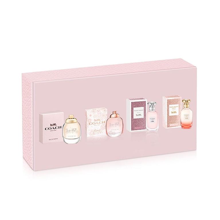 mini perfume PINKセット4本 Coach Deluxe Mini Fragrance Gift Set for Women - Includes Floral