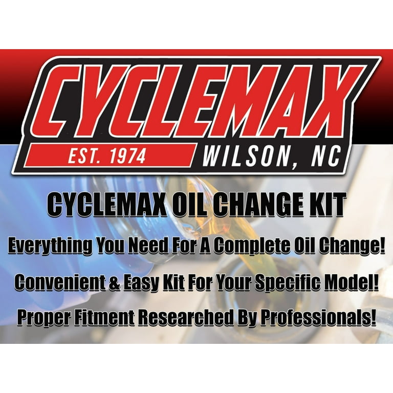 Cyclemax OEM FS 10W-40 Oil Change Kit fits 2012-2023 Kawasaki